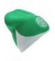 Celtic FC Official Wave Knitted Soccer/Football Crest Winter Beanie Hat - Green/white - CI123FTD4XJ