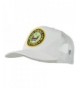 US Army Retired Circle Patched Mesh Cap - White - CK11RNPRG1N