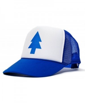 Dippers Blue Pine Tree Unisex-Adult Trucker Hat -One-Size Royal/White - C711FOMR64T