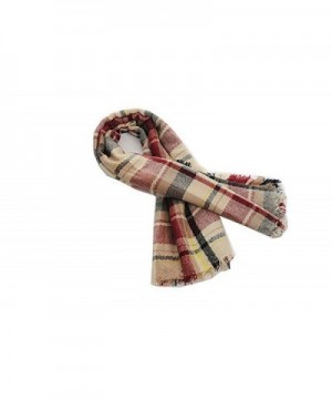 Plaid Blanket Tassels Scarf Gorgeous in Fashion Scarves