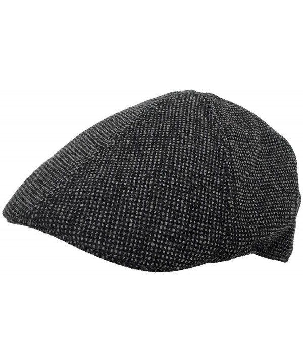 Duckbill Ivy Cap 6 Panel Wool Blend Driver Pub Hat Black CL1278LTN2L