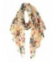 Herebuy - Cute Owl Printed Scarf for Winter Lightweight Women's Scarves Shawl - Beige01 - CS182XQH5GL