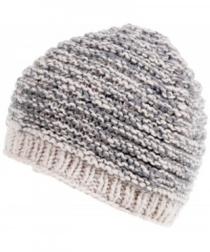 Nirvanna Designs CH610 Speckle Knit Beanie with Fleece - Ash - CZ11H7RC2DT