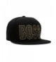 Rhinestone/stud BOSS Hip Hop Cotton/acrylic Snapback Cap - CB11KPSFVA7