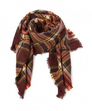 Trendy Blanket Stylish Checked Scarves in Wraps & Pashminas