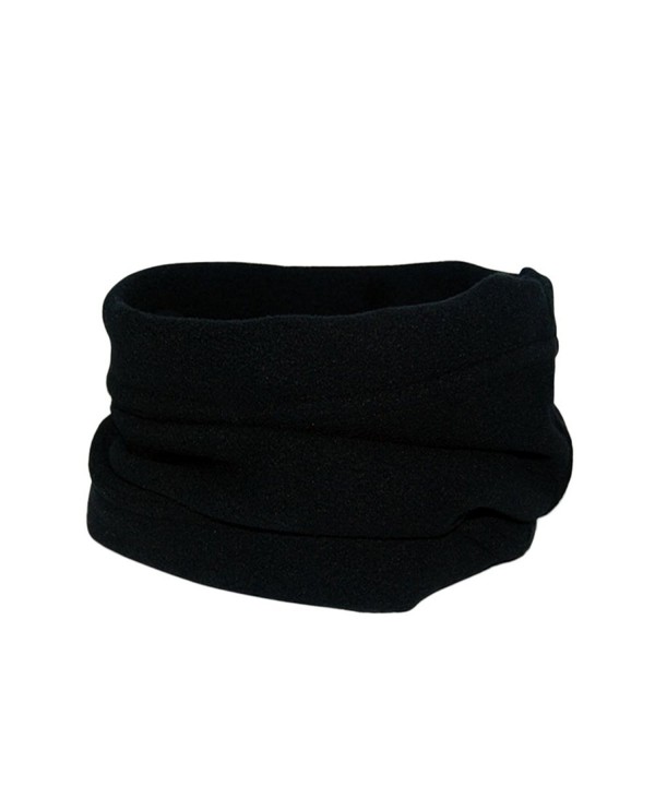 MIOIM Unisex Fleece Thermal Neck Gaiters Warmer Ski Scarf Beanie Balaclava - Black - CL12MZCZU8S