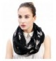 Lina & Lily Pug Dog Print Women's Infinity Scarf - Black - CV12NYQTWSL