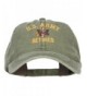 US Army Retired Military Embroidered Washed Cap - Olive - CP185ODOT6Z