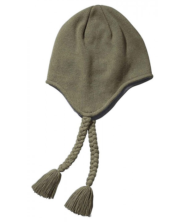 Big Accessories BX027 Unisex Adult Knit Earflap Beanie - Olive - C911M9BP2ML