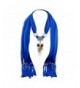 Iusun Luxury Women Heart Gemstone Necklace Scarves Shawl Soft Scarf Wraps - Blue 1 - CP12NSHTPEQ