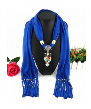 Iusun Luxury Gemstone Necklace Scarves