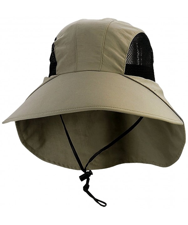 Juniper Large Bill Flap Cap with Mesh Sides - Olive - C611LV4H6PN