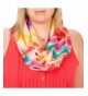 Wave Design Infinity Scarf Brown