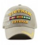 THE HAT DEPOT 1100 Official Licensed Vietnam Veteran Shadow 3D Baseball Cap - Khaki - CR1800Q7GQC