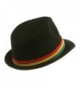 Wool Rasta Fedora Hat Black in Men's Fedoras