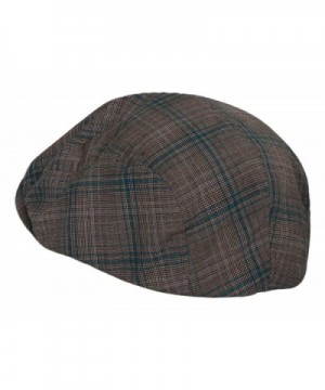 FASHION PLAID IVY Blue Plaid in Men's Newsboy Caps