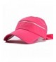 Thenice Women's Wide Brim Sun Visor Quick-Drying Beach Sun Hat - Rose Red - C312FZX0XBJ
